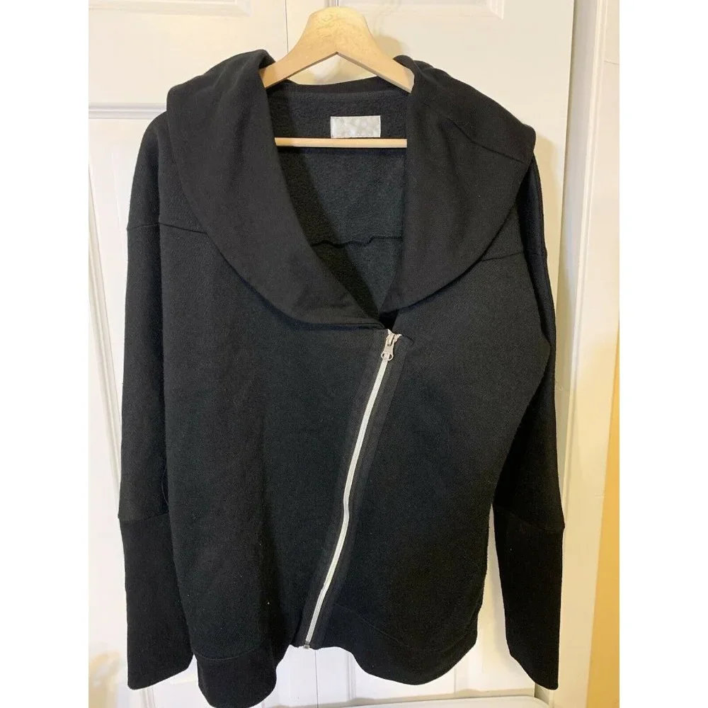 Aspire Lightweight Side Zip Jacket Black Women‎ Sz L